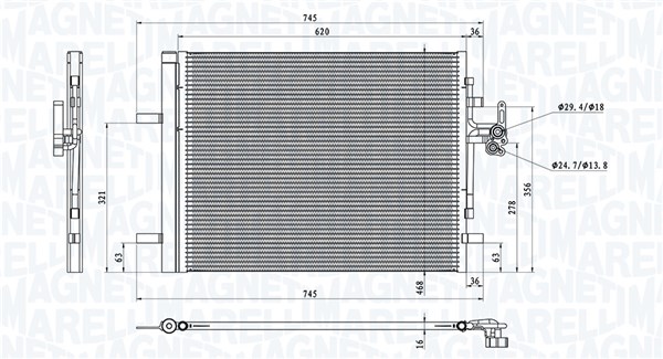 MAGNETI MARELLI Klímahűtő BC873_MM