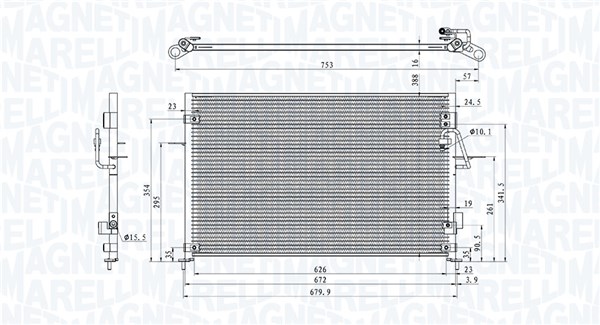 MAGNETI MARELLI Klímahűtő BC878_MM