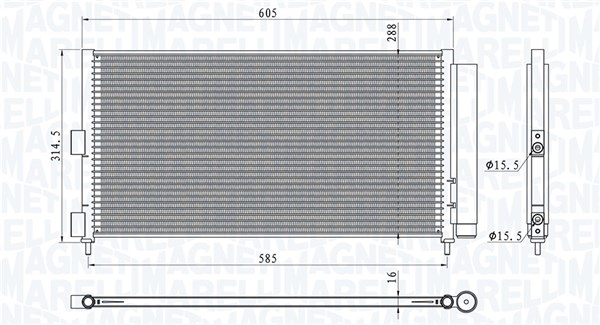 MAGNETI MARELLI Klímahűtő BC881_MM