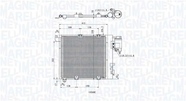 MAGNETI MARELLI Klímahűtő BC885_MM