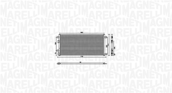 MAGNETI MARELLI Klímahűtő BC887_MM