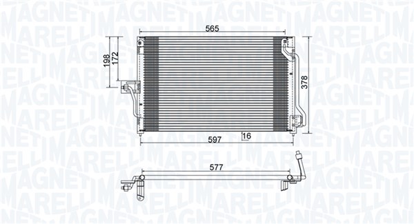 MAGNETI MARELLI Klímahűtő BC897_MM