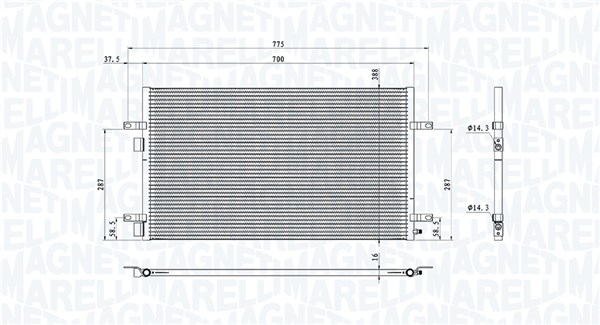 MAGNETI MARELLI Klímahűtő BC901_MM