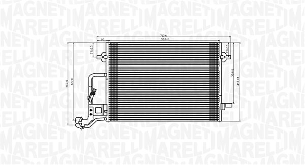 MAGNETI MARELLI Klímahűtő BC909_MM