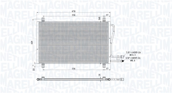 MAGNETI MARELLI Klímahűtő BC913_MM