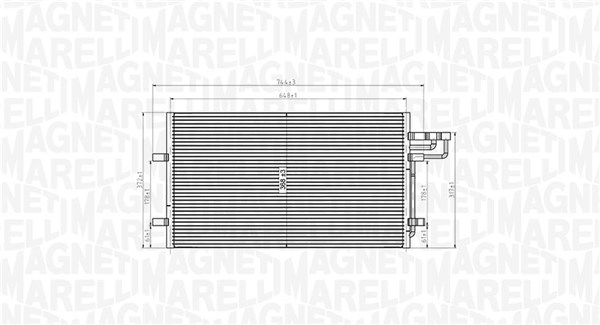 MAGNETI MARELLI Klímahűtő BC915_MM