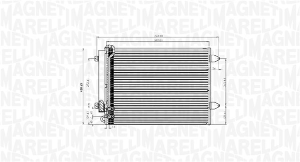 MAGNETI MARELLI Klímahűtő BC919_MM