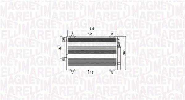 MAGNETI MARELLI Klímahűtő BC936_MM