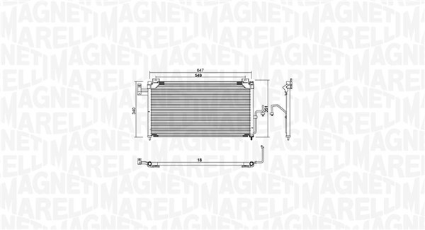 MAGNETI MARELLI Klímahűtő BC939_MM