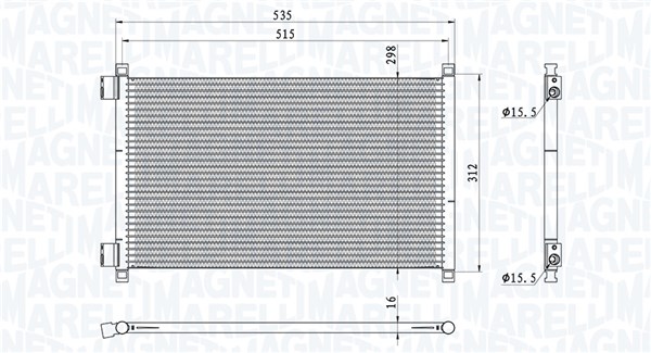 MAGNETI MARELLI Klímahűtő BC944_MM