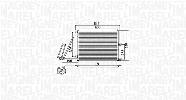 MAGNETI MARELLI Klímahűtő BC950_MM