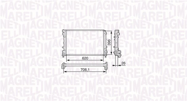 MAGNETI MARELLI Vízhűtő BM1317_MM