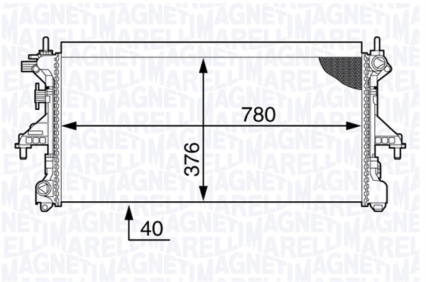 MAGNETI MARELLI Vízhűtő BM1399_MM