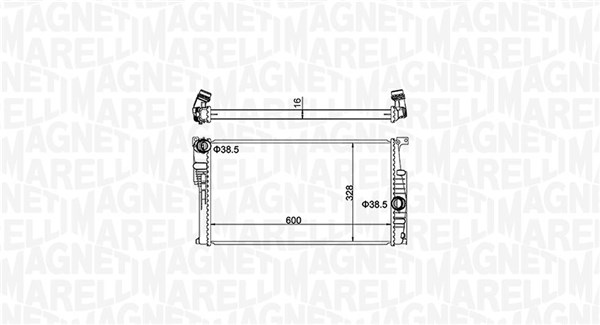 MAGNETI MARELLI Vízhűtő BM1551_MM