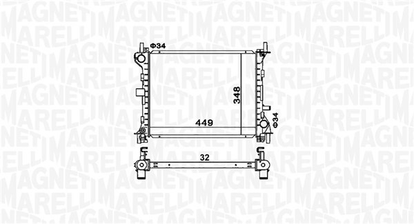 MAGNETI MARELLI Vízhűtő BM1603_MM