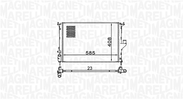 MAGNETI MARELLI Vízhűtő BM1609_MM