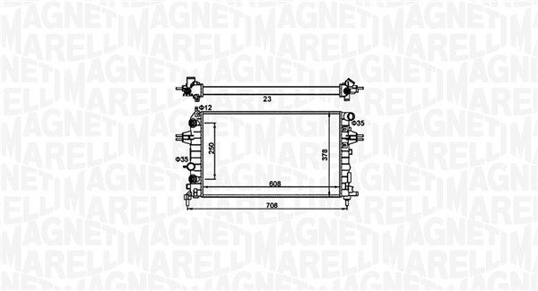 MAGNETI MARELLI Vízhűtő BM1617_MM