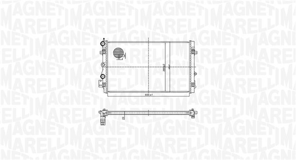 MAGNETI MARELLI Vízhűtő BM1679_MM