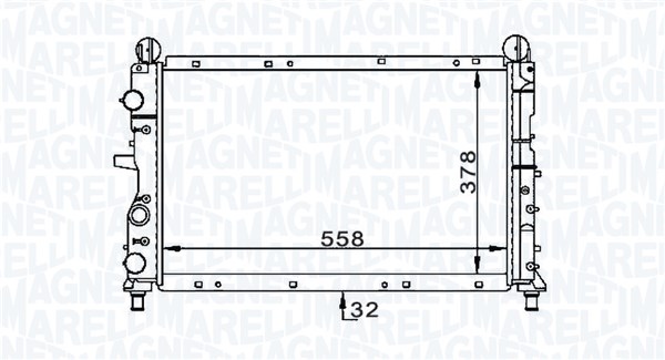 MAGNETI MARELLI Vízhűtő BM1689_MM