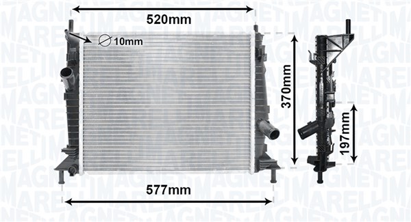 MAGNETI MARELLI Vízhűtő BM1699_MM