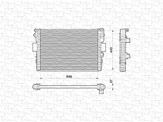 MAGNETI MARELLI Vízhűtő BM169_MM