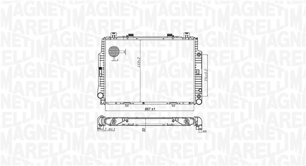 MAGNETI MARELLI Vízhűtő BM1747_MM