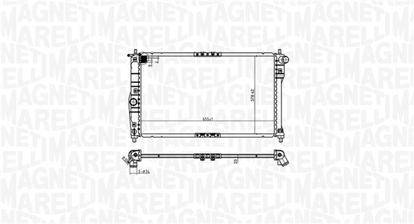 MAGNETI MARELLI Vízhűtő BM1749_MM