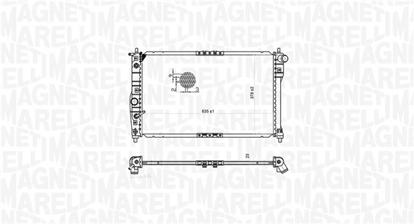 MAGNETI MARELLI Vízhűtő BM1756_MM