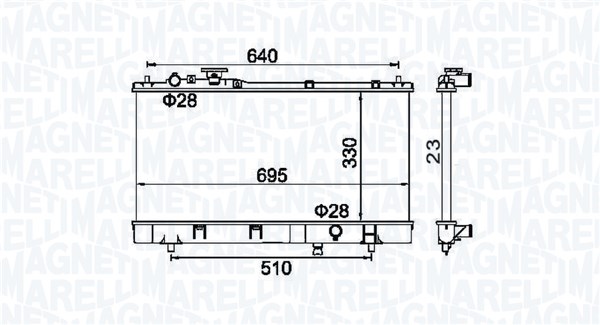 MAGNETI MARELLI Vízhűtő BM1772_MM