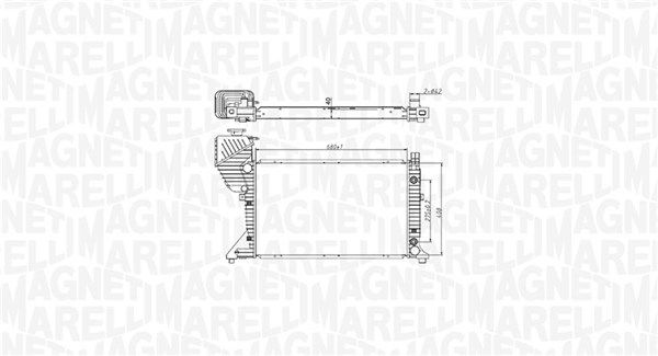 MAGNETI MARELLI Vízhűtő BM1775_MM