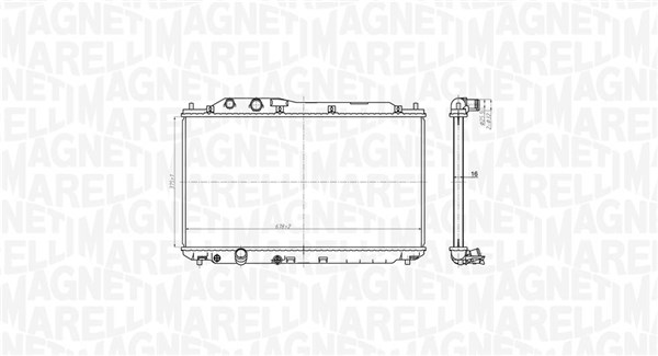 MAGNETI MARELLI Vízhűtő BM1787_MM