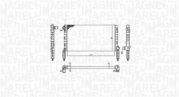 MAGNETI MARELLI Vízhűtő BM180_MM