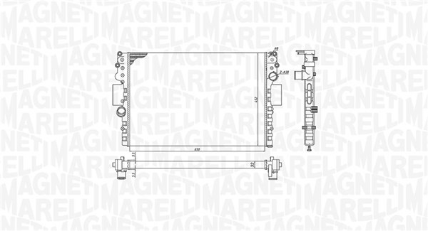 MAGNETI MARELLI Vízhűtő BM1838_MM