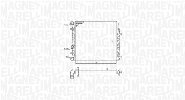 MAGNETI MARELLI Vízhűtő BM1846_MM