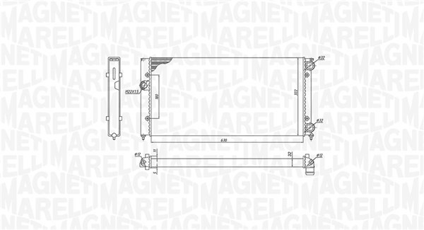 MAGNETI MARELLI Vízhűtő BM1853_MM