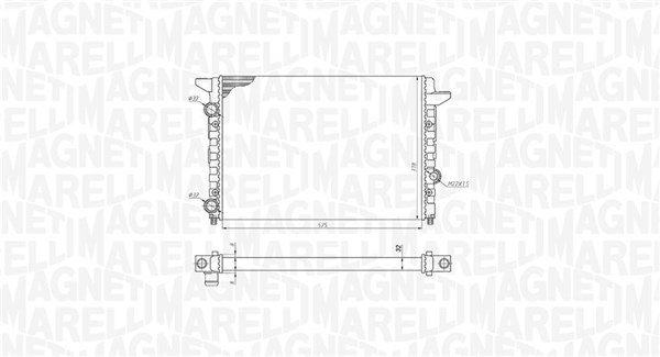 MAGNETI MARELLI Vízhűtő BM1854_MM