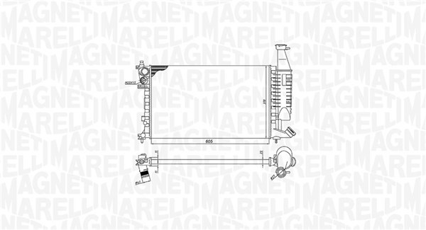 MAGNETI MARELLI Vízhűtő BM1864_MM