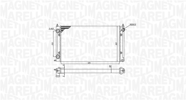 MAGNETI MARELLI Vízhűtő BM1875_MM