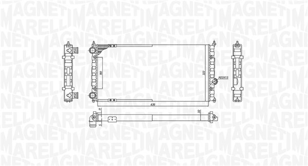 MAGNETI MARELLI Vízhűtő BM1878_MM