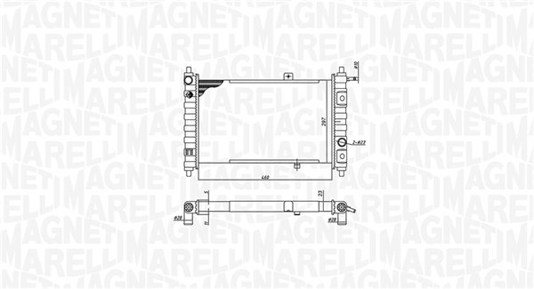 MAGNETI MARELLI Vízhűtő BM1882_MM