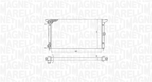 MAGNETI MARELLI Vízhűtő BM1901_MM