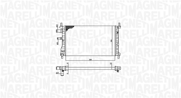 MAGNETI MARELLI Vízhűtő BM1905_MM