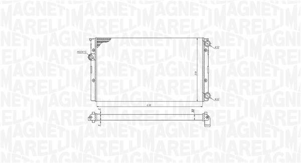 MAGNETI MARELLI Vízhűtő BM1911_MM