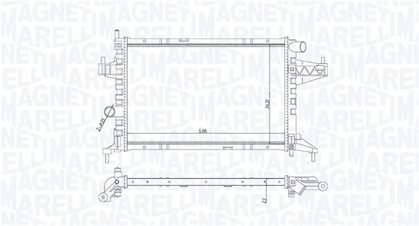 MAGNETI MARELLI Vízhűtő BM1916_MM