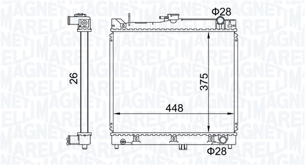 MAGNETI MARELLI Vízhűtő BM1927_MM