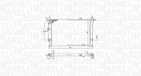 MAGNETI MARELLI Vízhűtő BM1932_MM