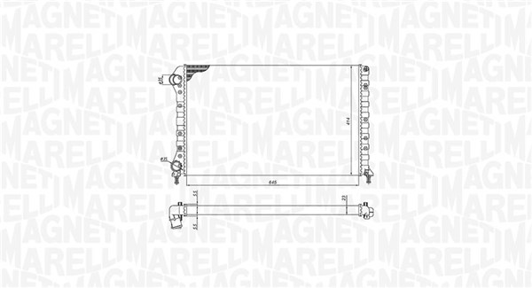 MAGNETI MARELLI Vízhűtő BM1944_MM