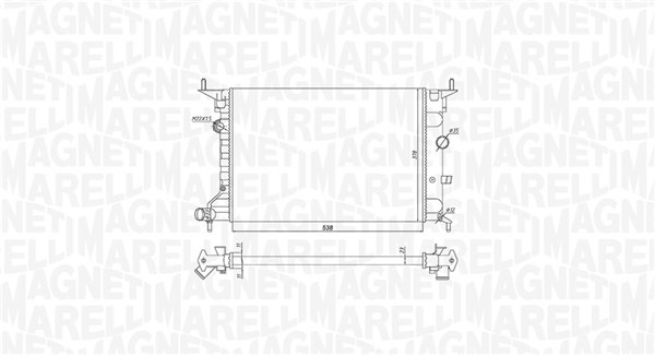 MAGNETI MARELLI Vízhűtő BM1948_MM