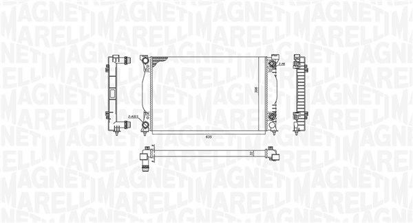 MAGNETI MARELLI Vízhűtő BM1966_MM