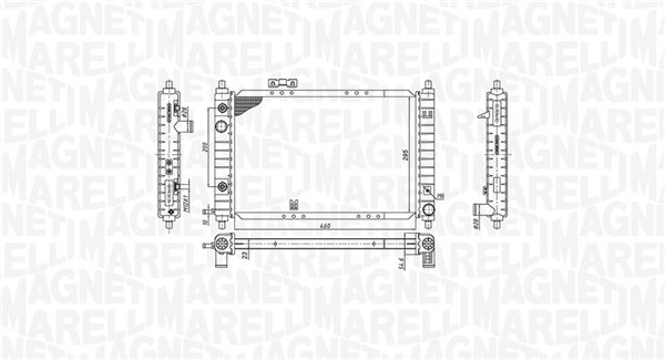 MAGNETI MARELLI Vízhűtő BM1978_MM